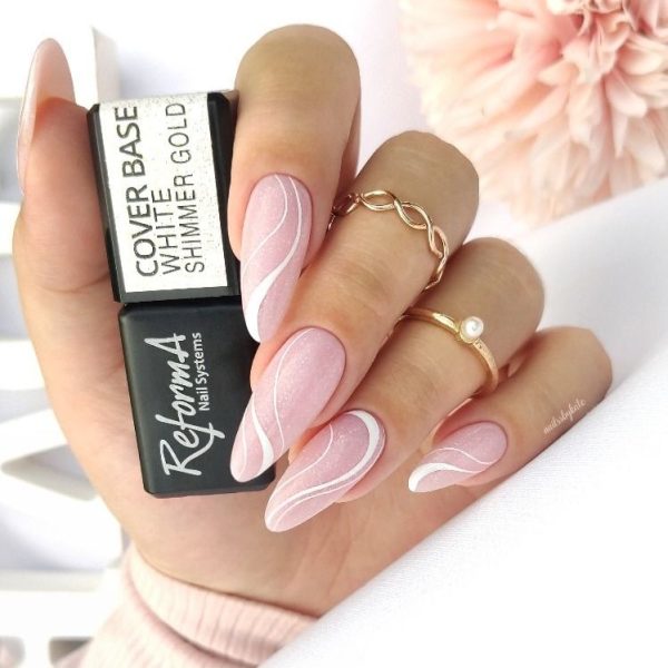 REFORMA COVER BASE - WHITE SHIMMER GOLD 10ML - Image 4