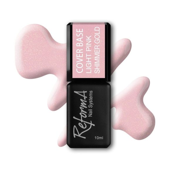 REFORMA COVER BASE - LIGHT PINK SHIMMER GOLD 10ML