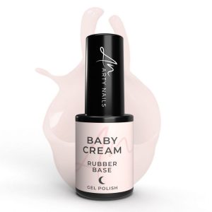 ARTY NAILS BABY CREAM RUBBER BASE 10ML ( Hema, Di Hema , TPO Free)