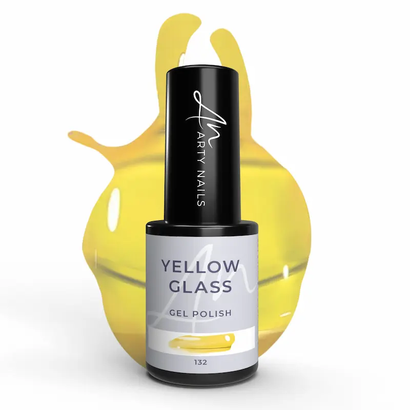 ARTY NAILS GEL LAK 132 YELLOW GLASS