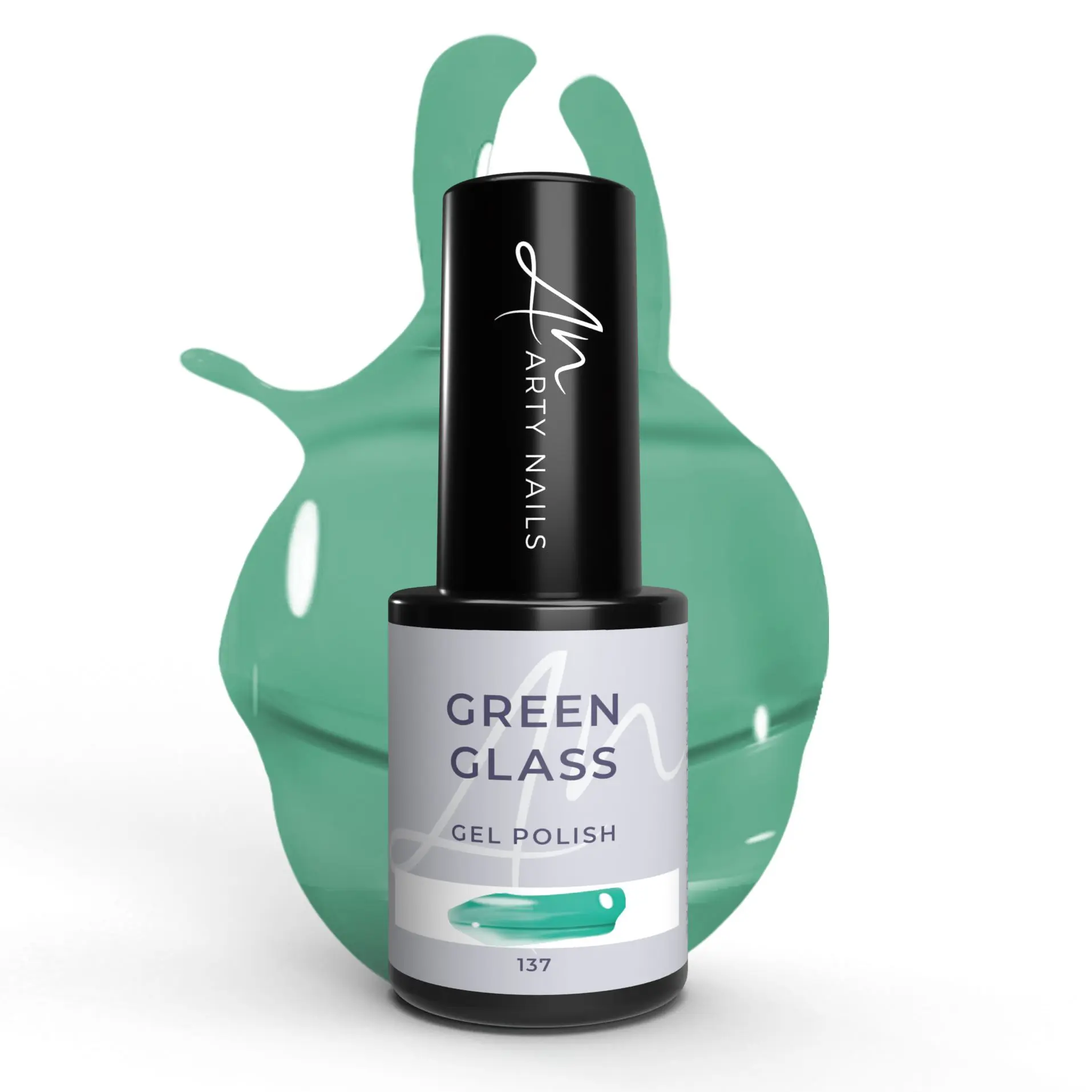 ARTY NAILS GEL LAK 137 GREEN GLASS